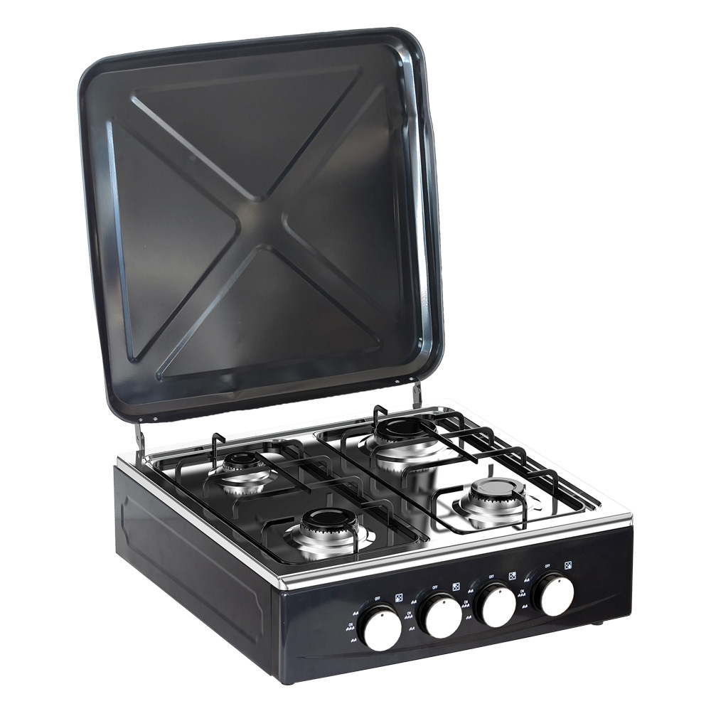 Fornello a gas a 4 fuochi Multi 4 In Bk